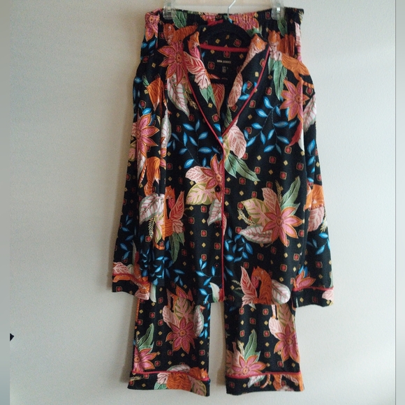 Room Service Other - Room Service Multicolor Exotic Floral and Tiger Print Pajama Set NWOT